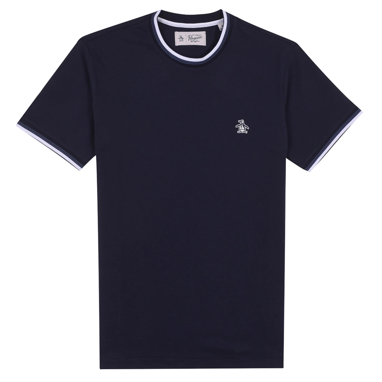 Original Penguin Sticker Pete Tipped Ringer Organic Cotton T-Shirt In Dark Sapphire(Stcker Pete Tipped Ringer Organic Cotton T Shirt Blue Opkb0718gp 413) 5 Original Penguin Sticker Pete Tipped Ringer Organic Cotton T-Shirt In Dark Sapphire(Stcker Pete Tipped Ringer Organic Cotton T Shirt Blue Opkb0718gp 413) - Image 3
