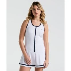 Original Penguin Women's Colour Block Tennis Dress In Bright White(Womens Colour Block Tennis Dress White O1dfe022gg 118)