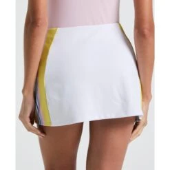Original Penguin Women's Side Striped Ribbed Tennis Skort In Bright White(Womens Side Striped Ribbed Tennis Skort White O1kbsf09gg 118) -Original Penguin Shop O1KBSF09 118 alt3