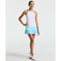 Original Penguin Women's Floral Jacquard Tennis Skort In Castaway(Womens Floral Jacquard Tennis Skort Blue O1kbsf10gg 445)