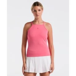 Original Penguin Women's Jacquard Tennis Tank Top In Camellia Rose(Womens Jacquard Tennis Tank Top Pink O1kff021gg 660)