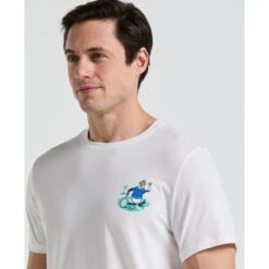 Original Penguin Trademark Graphic Tennis T-Shirt In Bright White(Trademark Graphic Tennis T Shirt White O1ksf009gg 118) -Original Penguin Shop O1KSF009 118 alt2