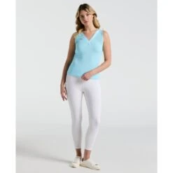 Original Penguin Women's Tennis Colour Block Tank Top In Castaway(Womens Tennis Colour Block Tank Top Blue O1ksf020gg 445) 8 Original Penguin Women's Tennis Colour Block Tank Top In Castaway(Womens Tennis Colour Block Tank Top Blue O1ksf020gg 445) -Original Penguin Shop O1KSF020 445 alt3