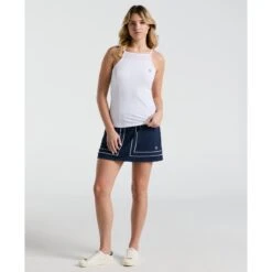 Original Penguin Women's Tennis Tank Top In Bright White(Womens Tennis Tank Top White O1ksf026gg 118) -Original Penguin Shop O1KSF026 118 alt3