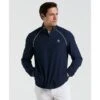 Original Penguin 1/4 Zip Tennis Jacket In Black Iris(14 Zip Tennis Jacket Blue O1wsf002gg 417) -Original Penguin Shop O1WSF002 417