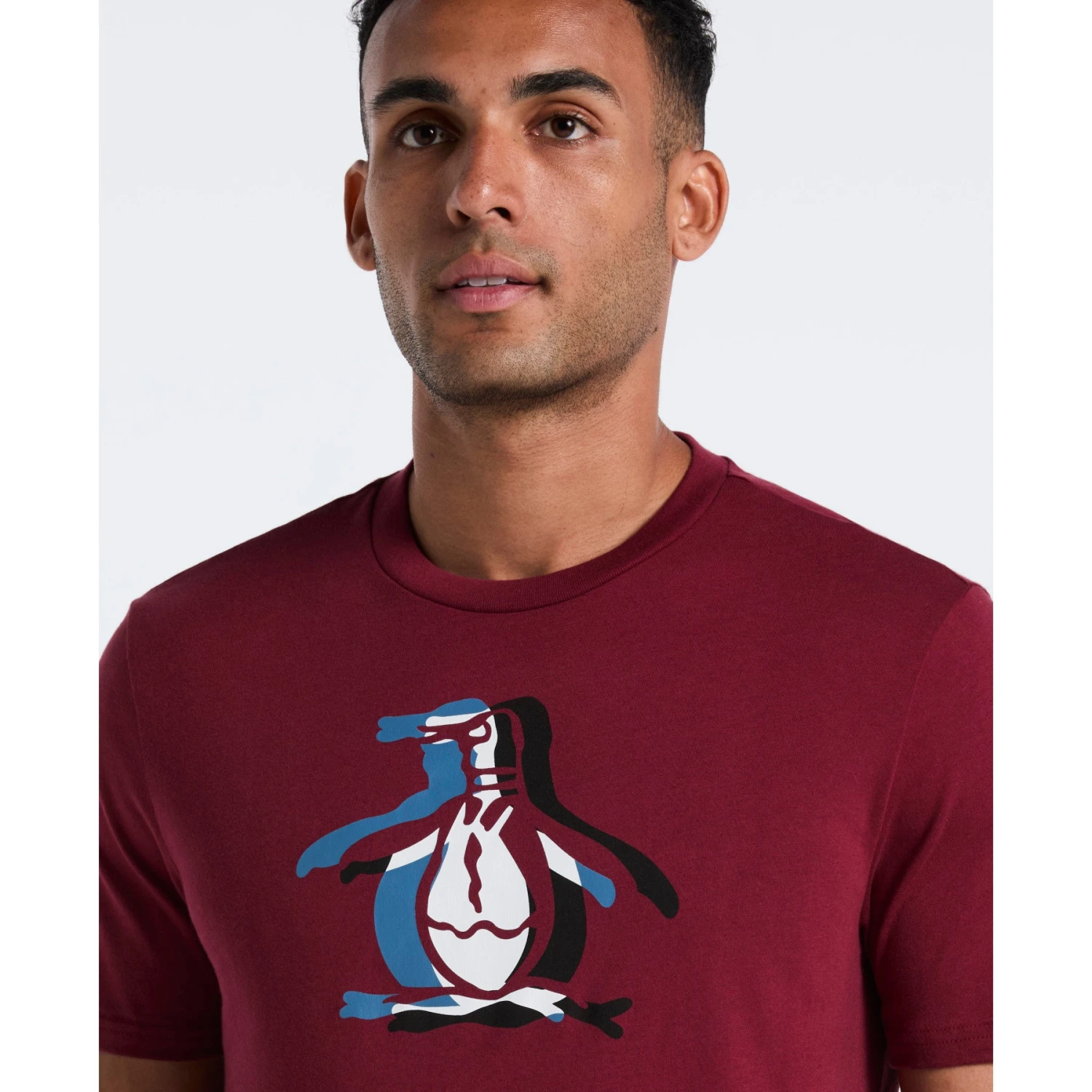 Original Penguin Overlap Pete Graphic T-Shirt In Cabernet(Overlap Pete Graphic T Shirt Red Ockf2553gp 605) 5 Original Penguin Overlap Pete Graphic T-Shirt In Cabernet(Overlap Pete Graphic T Shirt Red Ockf2553gp 605) - Image 3