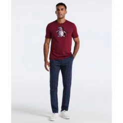 Original Penguin Overlap Pete Graphic T-Shirt In Cabernet(Overlap Pete Graphic T Shirt Red Ockf2553gp 605) 9 Original Penguin Overlap Pete Graphic T-Shirt In Cabernet(Overlap Pete Graphic T Shirt Red Ockf2553gp 605) -Original Penguin Shop OCKF2553 605 alt3