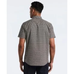 Original Penguin Diamond Geo Print Short Sleeve Shirt In Tigers Eye(Diamond Geo Print Short Sleeve Shirt Brown Ocwf2520gp 218) -Original Penguin Shop OCWF2520 218 alt1