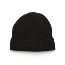 Original Penguin Cuffed Beanie In Caviar(Cuffed Golf Beanie Black Ogafe071gg 001) -Original Penguin Shop OGAFE071 001 alt1