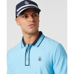 Original Penguin Ribbed Earl Blocked Golf Polo Shirt In Blue Grotto(Ribbed Earl Blocked Golf Polo Shirt Blue Ogksf016gg 457) 9 Original Penguin Ribbed Earl Blocked Golf Polo Shirt In Blue Grotto(Ribbed Earl Blocked Golf Polo Shirt Blue Ogksf016gg 457) -Original Penguin Shop OGKSF016 457 alt2