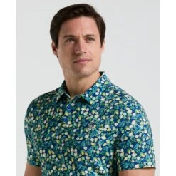 Original Penguin Pete's Coconut Caddy Golf Polo Shirt In Galaxy Blue(Petes Coconut Caddy Golf Polo Shirt Blue Ogksf022gg 401) -Original Penguin Shop OGKSF022 401 alt2