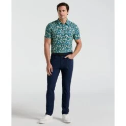 Original Penguin Pete's Coconut Caddy Golf Polo Shirt In Galaxy Blue(Petes Coconut Caddy Golf Polo Shirt Blue Ogksf022gg 401) -Original Penguin Shop OGKSF022 401 alt3