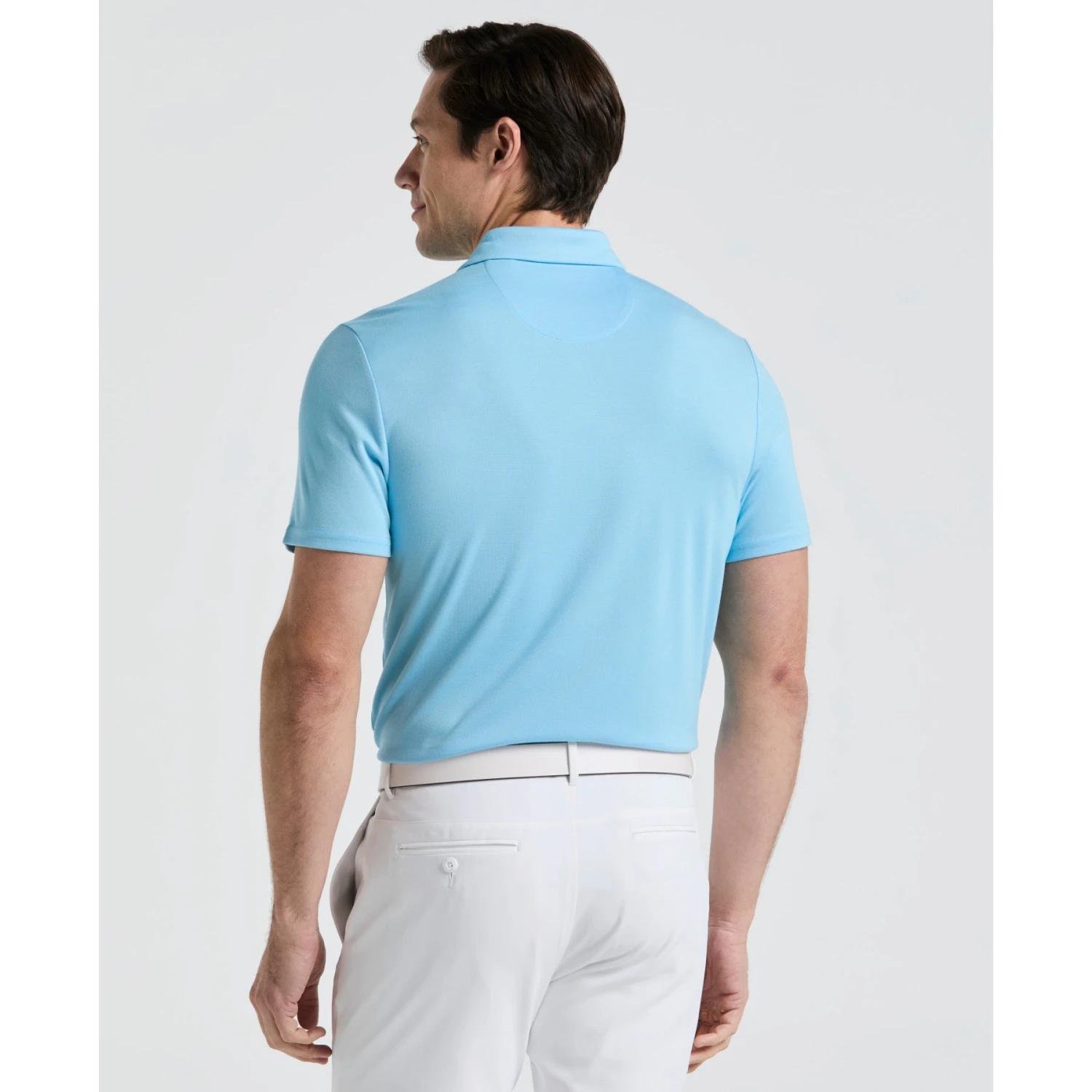 Original Penguin Pete's Fine Line Golf Polo Shirt In Blue Grotto(Petes Fine Line Golf Polo Shirt Blue Ogksf024gg 457) 4 Original Penguin Pete's Fine Line Golf Polo Shirt In Blue Grotto(Petes Fine Line Golf Polo Shirt Blue Ogksf024gg 457) - Image 2