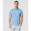 Original Penguin All Over Pete's Bowtie Micro Print Golf Polo Shirt In Blue Grotto(All Over Petes Bowtie Micro Print Golf Polo Shirt Blue Ogksf031gg 457) -Original Penguin Shop OGKSF031 457