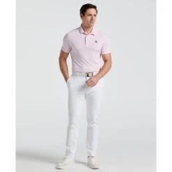 Original Penguin The Heritage Stripe Golf Polo Shirt In Charm Pink(The Heritage Stripe Golf Polo Shirt Pink Ogksf043gg 689) 10 Original Penguin The Heritage Stripe Golf Polo Shirt In Charm Pink(The Heritage Stripe Golf Polo Shirt Pink Ogksf043gg 689) -Original Penguin Shop OGKSF043 689 alt3