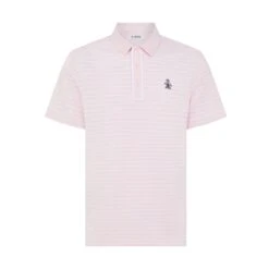 Original Penguin The Heritage Stripe Golf Polo Shirt In Charm Pink(The Heritage Stripe Golf Polo Shirt Pink Ogksf043gg 689) 11 Original Penguin The Heritage Stripe Golf Polo Shirt In Charm Pink(The Heritage Stripe Golf Polo Shirt Pink Ogksf043gg 689) -Original Penguin Shop OGKSF043 689 alt4