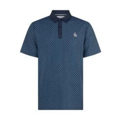 Original Penguin Pete's Tee Time Golf Polo In Black Iris(Petes Tee Time Golf Polo Shirt Blue Ogksf045gg 417) -Original Penguin Shop OGKSF045 417 01 1 scaled 1
