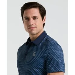 Original Penguin Pete's Tee Time Golf Polo In Black Iris(Petes Tee Time Golf Polo Shirt Blue Ogksf045gg 417) -Original Penguin Shop OGKSF045 417 alt2