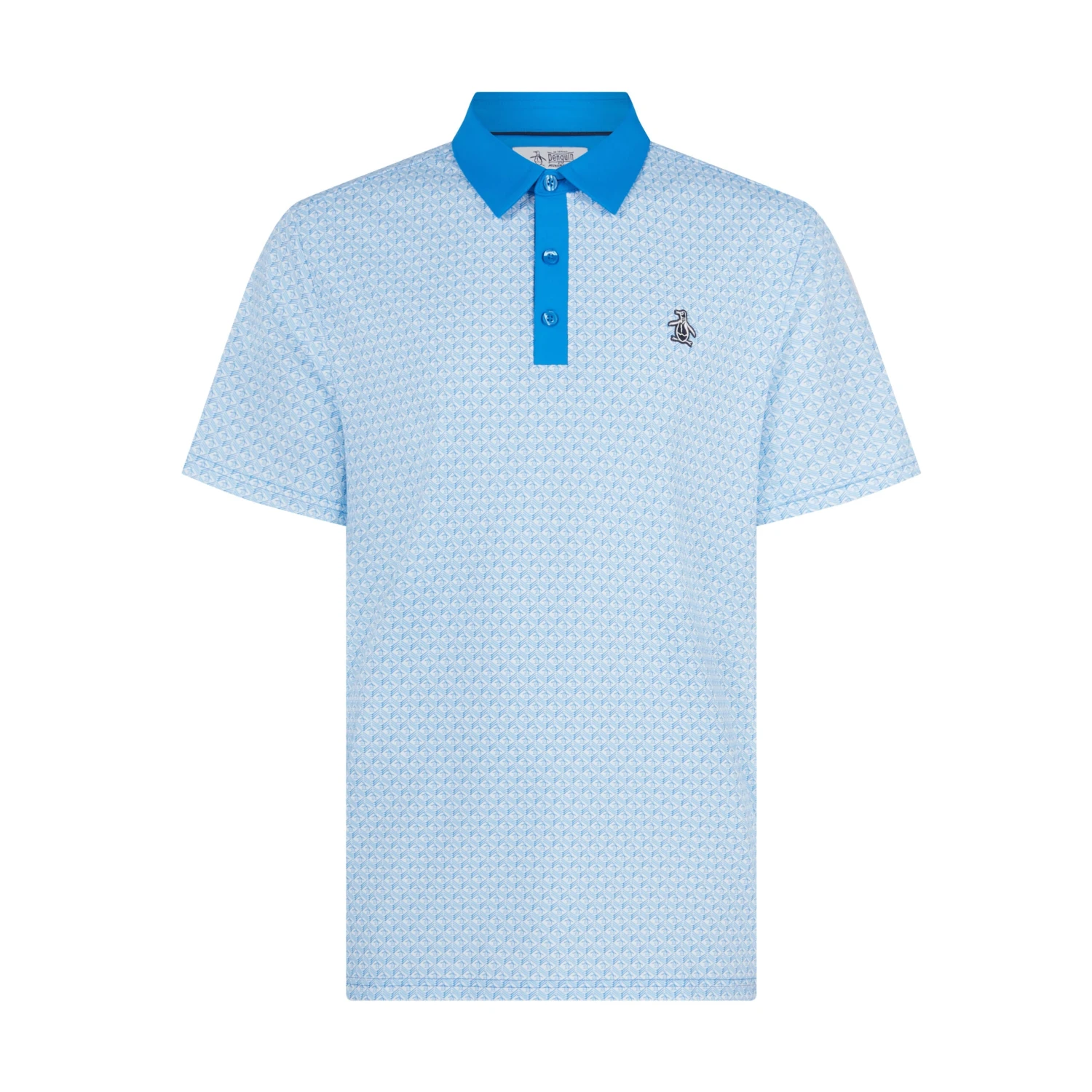 Original Penguin Pete's Tee Time Golf Polo In French Blue(Petes Tee Time Golf Polo Shirt Blue Ogksf045gg 478) 7 Original Penguin Pete's Tee Time Golf Polo In French Blue(Petes Tee Time Golf Polo Shirt Blue Ogksf045gg 478) - Image 5