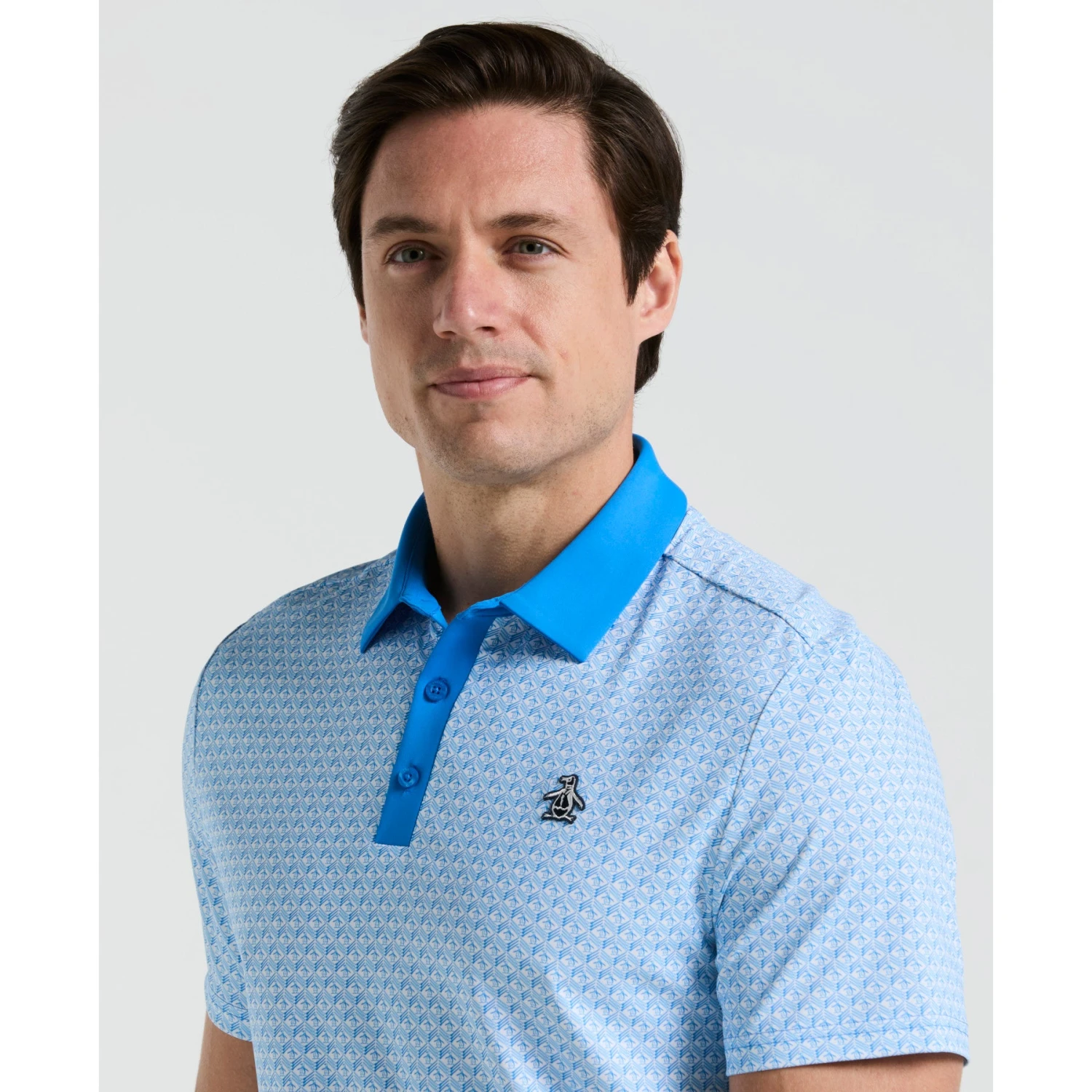 Original Penguin Pete's Tee Time Golf Polo In French Blue(Petes Tee Time Golf Polo Shirt Blue Ogksf045gg 478) 5 Original Penguin Pete's Tee Time Golf Polo In French Blue(Petes Tee Time Golf Polo Shirt Blue Ogksf045gg 478) - Image 3