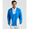 Original Penguin Lightweight 1/4 Zip Colour Block Golf Pullover In French Blue(14 Zip Lightweight Color Block Layering Golf Shirt Blue Ogwsf009gg 478) 2 Original Penguin Lightweight 1/4 Zip Colour Block Golf Pullover In French Blue(14 Zip Lightweight Color Block Layering Golf Shirt Blue Ogwsf009gg 478) -Original Penguin Shop OGWSF009 478