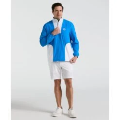 Original Penguin Lightweight 1/4 Zip Colour Block Golf Pullover In French Blue(14 Zip Lightweight Color Block Layering Golf Shirt Blue Ogwsf009gg 478) 10 Original Penguin Lightweight 1/4 Zip Colour Block Golf Pullover In French Blue(14 Zip Lightweight Color Block Layering Golf Shirt Blue Ogwsf009gg 478) -Original Penguin Shop OGWSF009 478 alt3