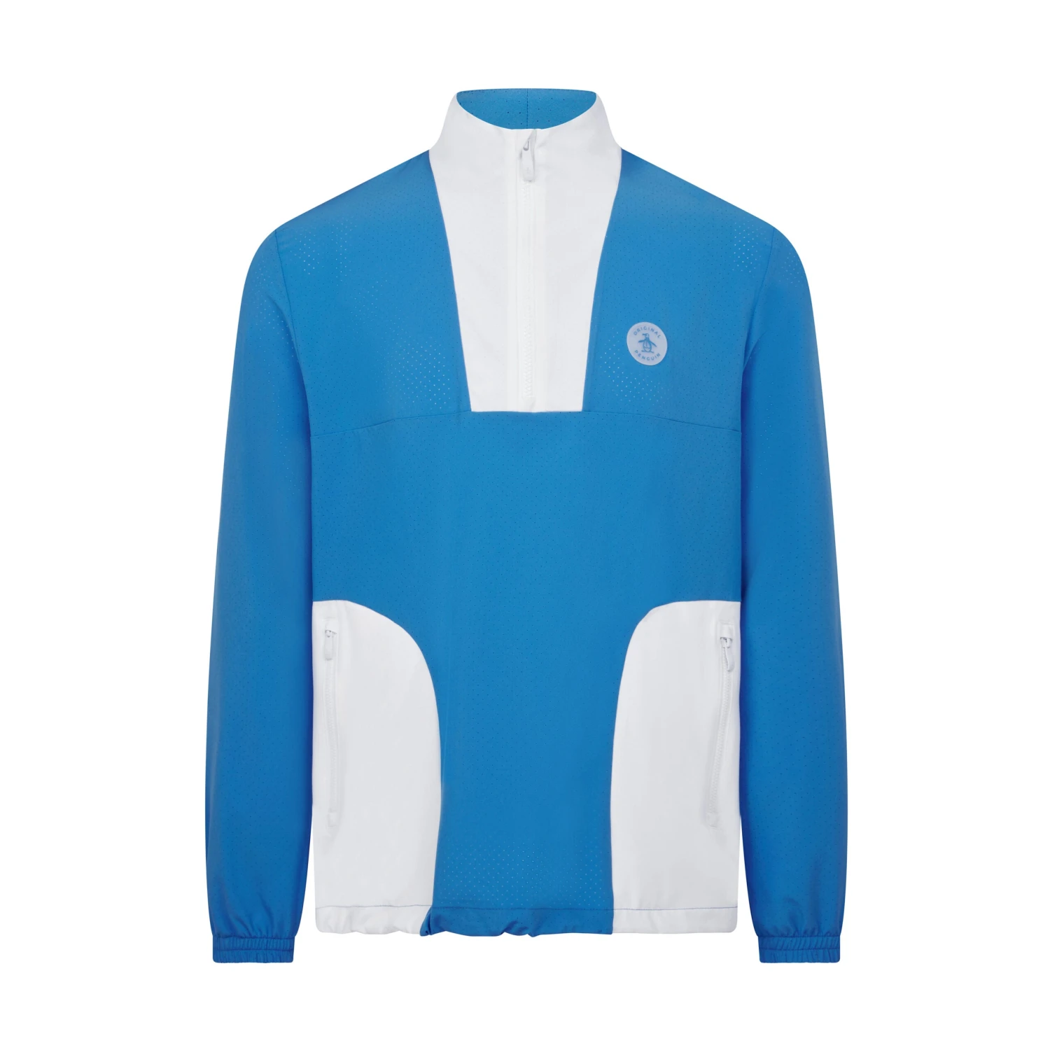 Original Penguin Lightweight 1/4 Zip Colour Block Golf Pullover In French Blue(14 Zip Lightweight Color Block Layering Golf Shirt Blue Ogwsf009gg 478) 7 Original Penguin Lightweight 1/4 Zip Colour Block Golf Pullover In French Blue(14 Zip Lightweight Color Block Layering Golf Shirt Blue Ogwsf009gg 478) - Image 5