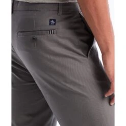 Original Penguin Slim Fit Chinos In Castlerock(Slim Fit Chinos Grey Opbb0022gp 022) -Original Penguin Shop OPBB0022 022 alt4