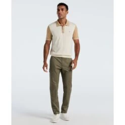 Original Penguin Colourblock Sweater Polo In Birch(Colourblock Sweater Polo Beige Opgf2503gp 252) 9 Original Penguin Colourblock Sweater Polo In Birch(Colourblock Sweater Polo Beige Opgf2503gp 252) -Original Penguin Shop OPGF2503 252 alt3