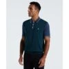 Original Penguin Colourblock Sweater Polo In Reflecting Pond(Colourblock Sweater Polo Blue Opgf2503gp 470) 1 Original Penguin Colourblock Sweater Polo In Reflecting Pond(Colourblock Sweater Polo Blue Opgf2503gp 470) -Original Penguin Shop OPGF2503 470