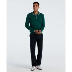 Original Penguin Tipped Quarter Zip Long Sleeve Sweater Polo In Botanical Green Heather(Tipped Quarter Zip Long Sleeve Sweater Polo Green Opgf2510gp 394) 10 Original Penguin Tipped Quarter Zip Long Sleeve Sweater Polo In Botanical Green Heather(Tipped Quarter Zip Long Sleeve Sweater Polo Green Opgf2510gp 394) -Original Penguin Shop OPGF2510 394 alt3