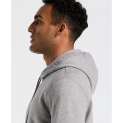 Original Penguin Sticker Pete Hoodie In Rain Heather(Sticker Pete Hoodie Grey Opkb0040gp 080) -Original Penguin Shop OPKB0040 080 alt2