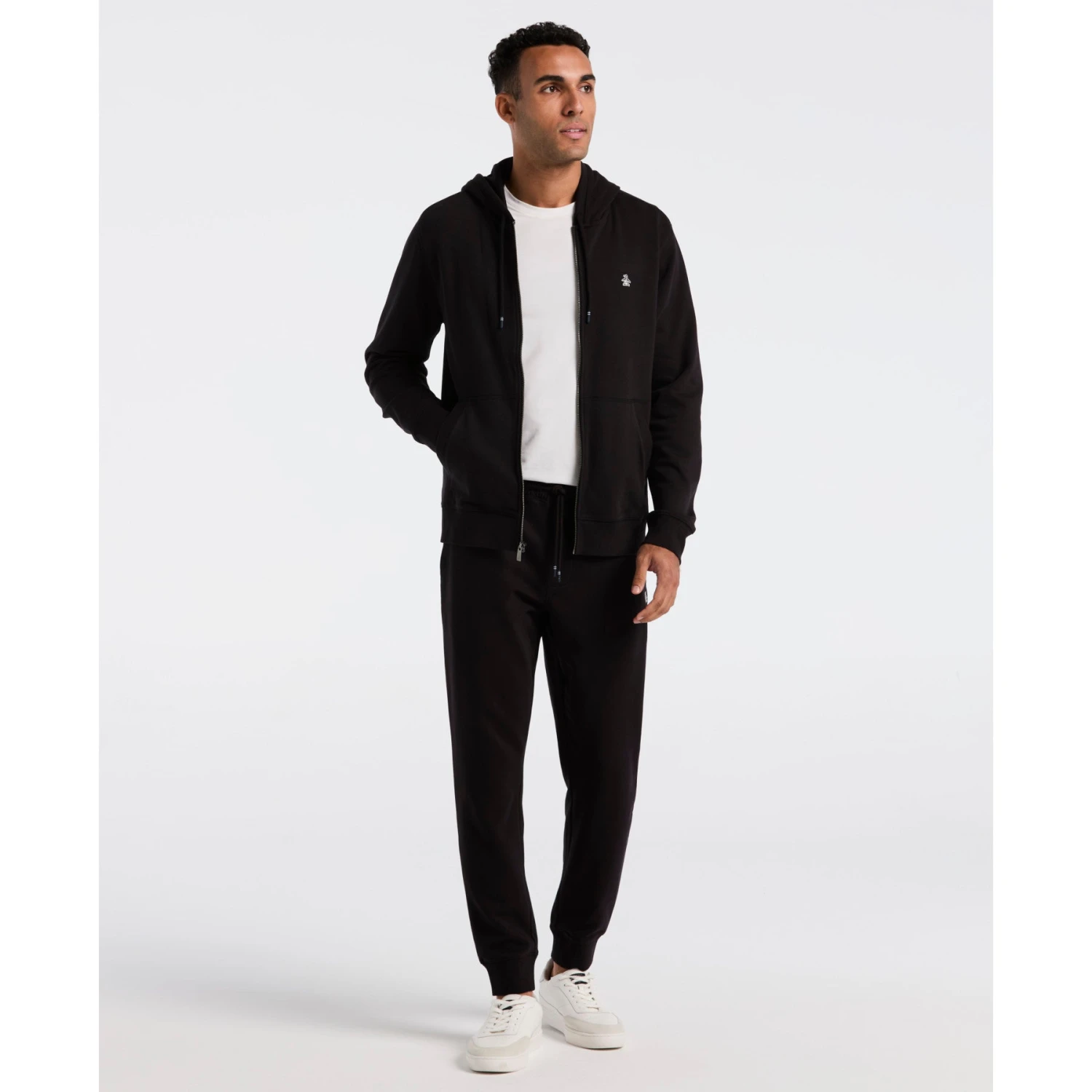 Original Penguin Sticker Pete Full Zip Hoodie In True Black(Sticker Pete Full Zip Hoodie Black Opkb0400gp 010) 6 Original Penguin Sticker Pete Full Zip Hoodie In True Black(Sticker Pete Full Zip Hoodie Black Opkb0400gp 010) - Image 4