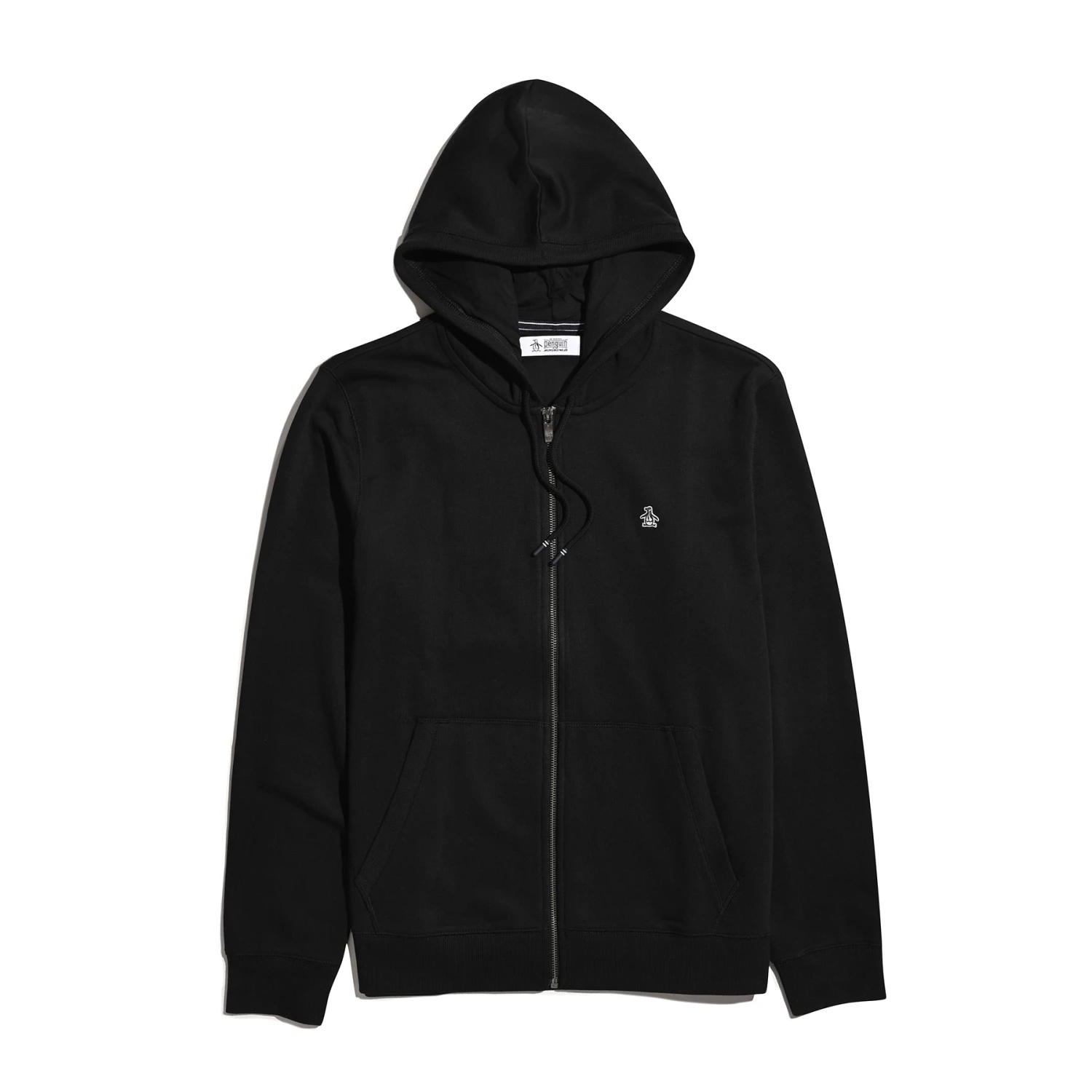 Original Penguin Sticker Pete Full Zip Hoodie In True Black(Sticker Pete Full Zip Hoodie Black Opkb0400gp 010) 7 Original Penguin Sticker Pete Full Zip Hoodie In True Black(Sticker Pete Full Zip Hoodie Black Opkb0400gp 010) - Image 5