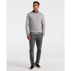 Original Penguin Sticker Pete Sweatshirt In Rain Heather(Sticker Pete Sweatshirt Grey Opkb0404gp 080) -Original Penguin Shop OPKB0404 080 alt3