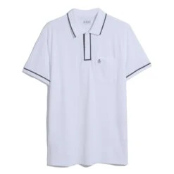 Original Penguin Earl Pique Polo Shirt In Bright White(Earl Pique Polo White Opkb0690gp 118) -Original Penguin Shop OPKB0690 118