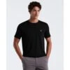 Original Penguin Pin Point Embroidered Logo Organic Cotton T-Shirt In True Black(Pin Point Embroidered Logo Organic Cotton T Shirt Black Opkb0903gp 010) -Original Penguin Shop OPKB0903 010