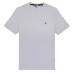 Original Penguin Pin Point Embroidered Logo Organic Cotton T-Shirt In Bright White(Pin Point Embroidered Logo Organic Cotton T Shirt White Opkb0903gp 118) -Original Penguin Shop OPKB0903 118 4