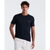Original Penguin Pin Point Embroidered Logo Organic Cotton T-Shirt In Dark Sapphire(Pin Point Embroidered Logo Organic Cotton T Shirt Blue Opkb0903gp 413) -Original Penguin Shop OPKB0903 413