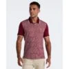Original Penguin Mini Jacquard Polo Shirt In Cabernet(Mini Jacquard Polo Shirt Red Opkf2503gp 605)