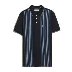 Original Penguin Interlock Vertical Stripe Polo Shirt In Dark Sapphire(Interlock Vertical Stripe Polo Shirt Blue Opkf2508gp 413) 11 Original Penguin Interlock Vertical Stripe Polo Shirt In Dark Sapphire(Interlock Vertical Stripe Polo Shirt Blue Opkf2508gp 413) -Original Penguin Shop OPKF2508 413 alt4