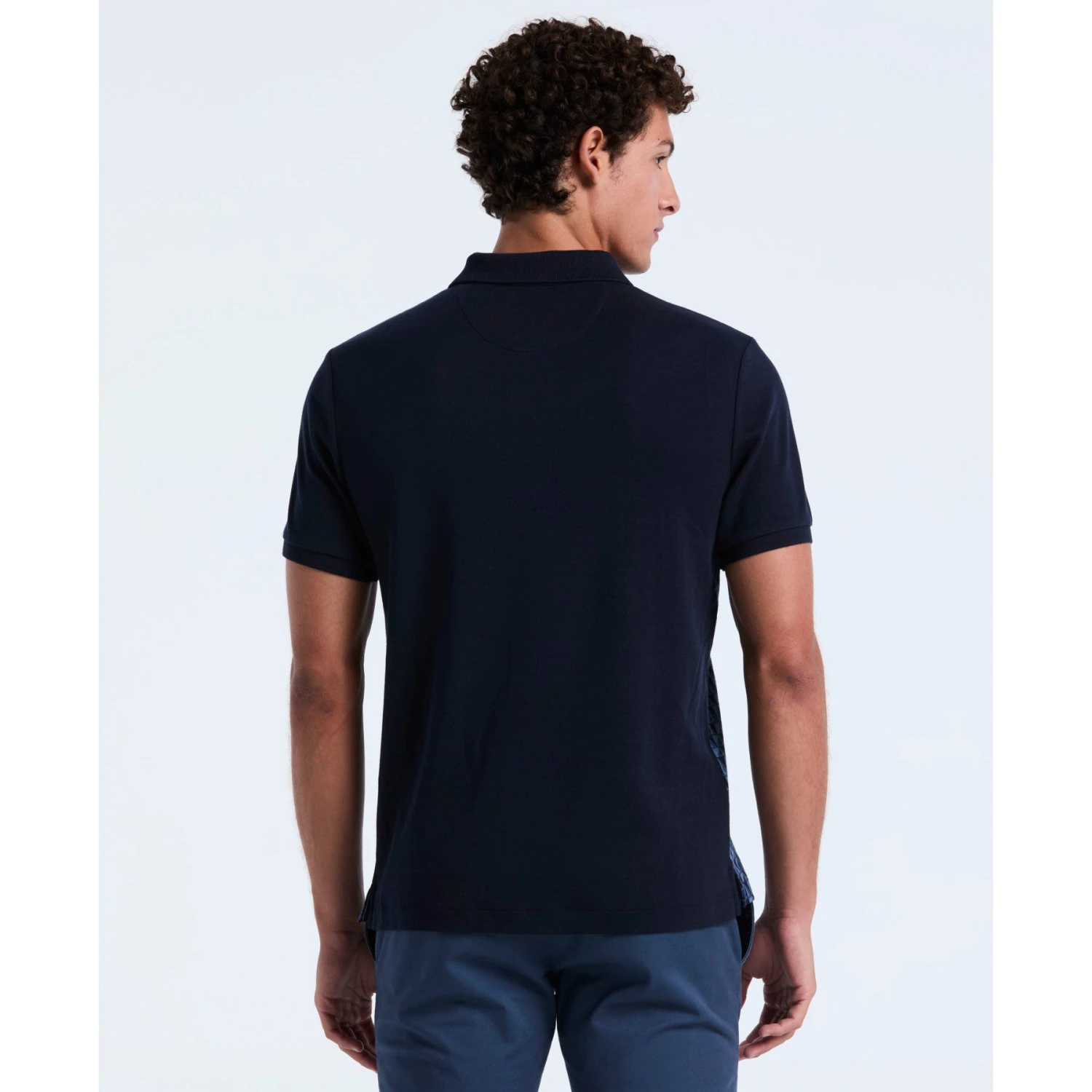 Original Penguin Martini Print Polo Shirt In Dark Sapphire(Martini Print Polo Shirt Blue Opkf2512gp 413) 4 Original Penguin Martini Print Polo Shirt In Dark Sapphire(Martini Print Polo Shirt Blue Opkf2512gp 413) - Image 2