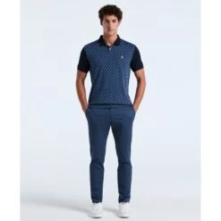 Original Penguin Martini Print Polo Shirt In Dark Sapphire(Martini Print Polo Shirt Blue Opkf2512gp 413) 9 Original Penguin Martini Print Polo Shirt In Dark Sapphire(Martini Print Polo Shirt Blue Opkf2512gp 413) -Original Penguin Shop OPKF2512 413 alt3