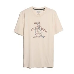 Original Penguin Outline Pete Graphic T-Shirt In Birch(Outline Pete Graphic T Shirt Beige Opkf2559gp 252) 11 Original Penguin Outline Pete Graphic T-Shirt In Birch(Outline Pete Graphic T Shirt Beige Opkf2559gp 252) -Original Penguin Shop OPKF2559 252 alt4