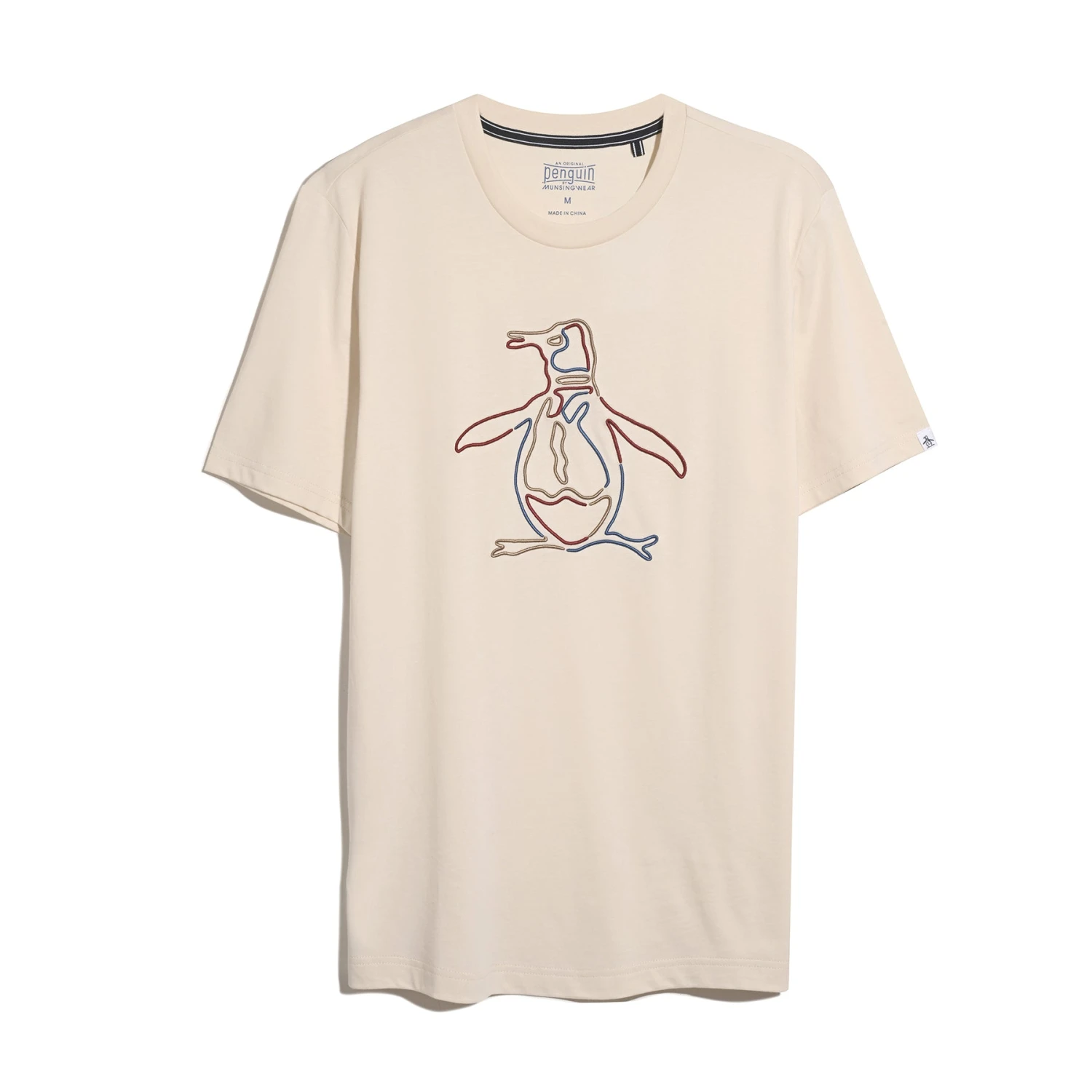 Original Penguin Outline Pete Graphic T-Shirt In Birch(Outline Pete Graphic T Shirt Beige Opkf2559gp 252) 7 Original Penguin Outline Pete Graphic T-Shirt In Birch(Outline Pete Graphic T Shirt Beige Opkf2559gp 252) - Image 5