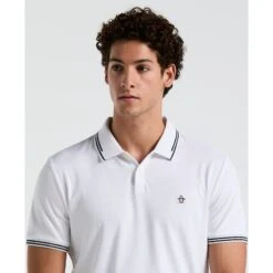 Original Penguin Icons Tipped Polo Shirt In Bright White(Organic Cotton Tv Pete Polo White Opkf3808gp 118) 10 Original Penguin Icons Tipped Polo Shirt In Bright White(Organic Cotton Tv Pete Polo White Opkf3808gp 118) -Original Penguin Shop OPKF3808 118 alt2