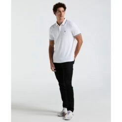 Original Penguin Icons Tipped Polo Shirt In Bright White(Organic Cotton Tv Pete Polo White Opkf3808gp 118) 9 Original Penguin Icons Tipped Polo Shirt In Bright White(Organic Cotton Tv Pete Polo White Opkf3808gp 118) -Original Penguin Shop OPKF3808 118 alt3