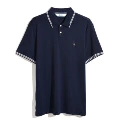 Original Penguin Icons Tipped Polo Shirt In Dark Sapphire(Organic Cotton Tv Pete Polo Blue Opkf3808gp 413) 11 Original Penguin Icons Tipped Polo Shirt In Dark Sapphire(Organic Cotton Tv Pete Polo Blue Opkf3808gp 413) -Original Penguin Shop OPKF3808 413