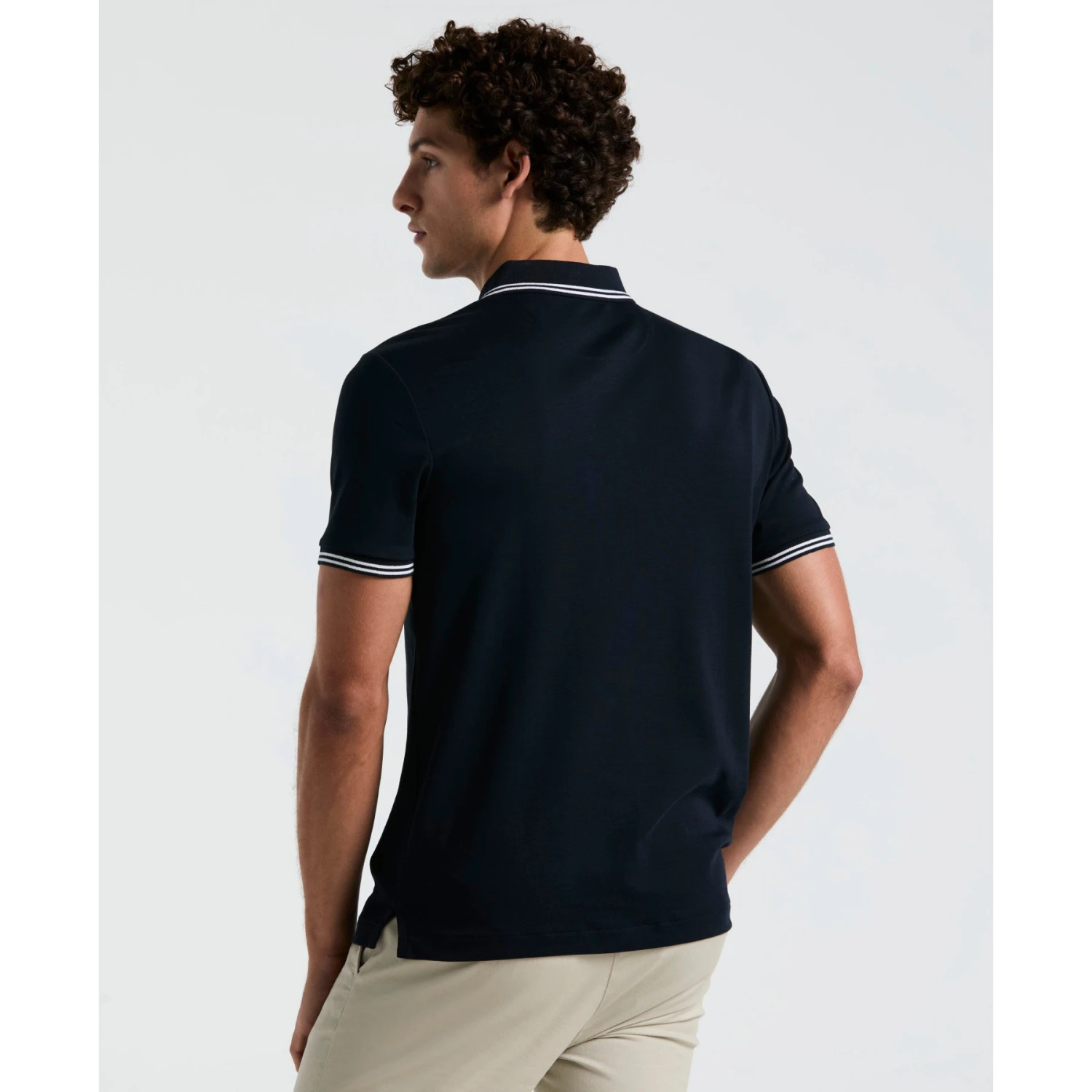 Original Penguin Icons Tipped Polo Shirt In Dark Sapphire(Organic Cotton Tv Pete Polo Blue Opkf3808gp 413) 4 Original Penguin Icons Tipped Polo Shirt In Dark Sapphire(Organic Cotton Tv Pete Polo Blue Opkf3808gp 413) - Image 2