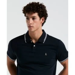 Original Penguin Icons Tipped Polo Shirt In Dark Sapphire(Organic Cotton Tv Pete Polo Blue Opkf3808gp 413) 10 Original Penguin Icons Tipped Polo Shirt In Dark Sapphire(Organic Cotton Tv Pete Polo Blue Opkf3808gp 413) -Original Penguin Shop OPKF3808 413 alt2